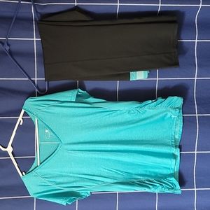 Teal Workout matching set, size XL